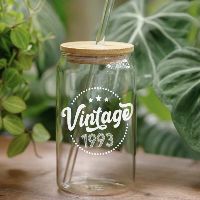 Vintage 1993 - 16 Oz Coffee Glass