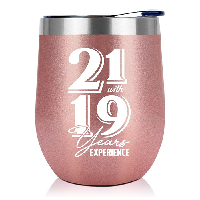4 Pack 16oz Acrylic Tumblers 21st Birthday Gifts for Her, 21st
