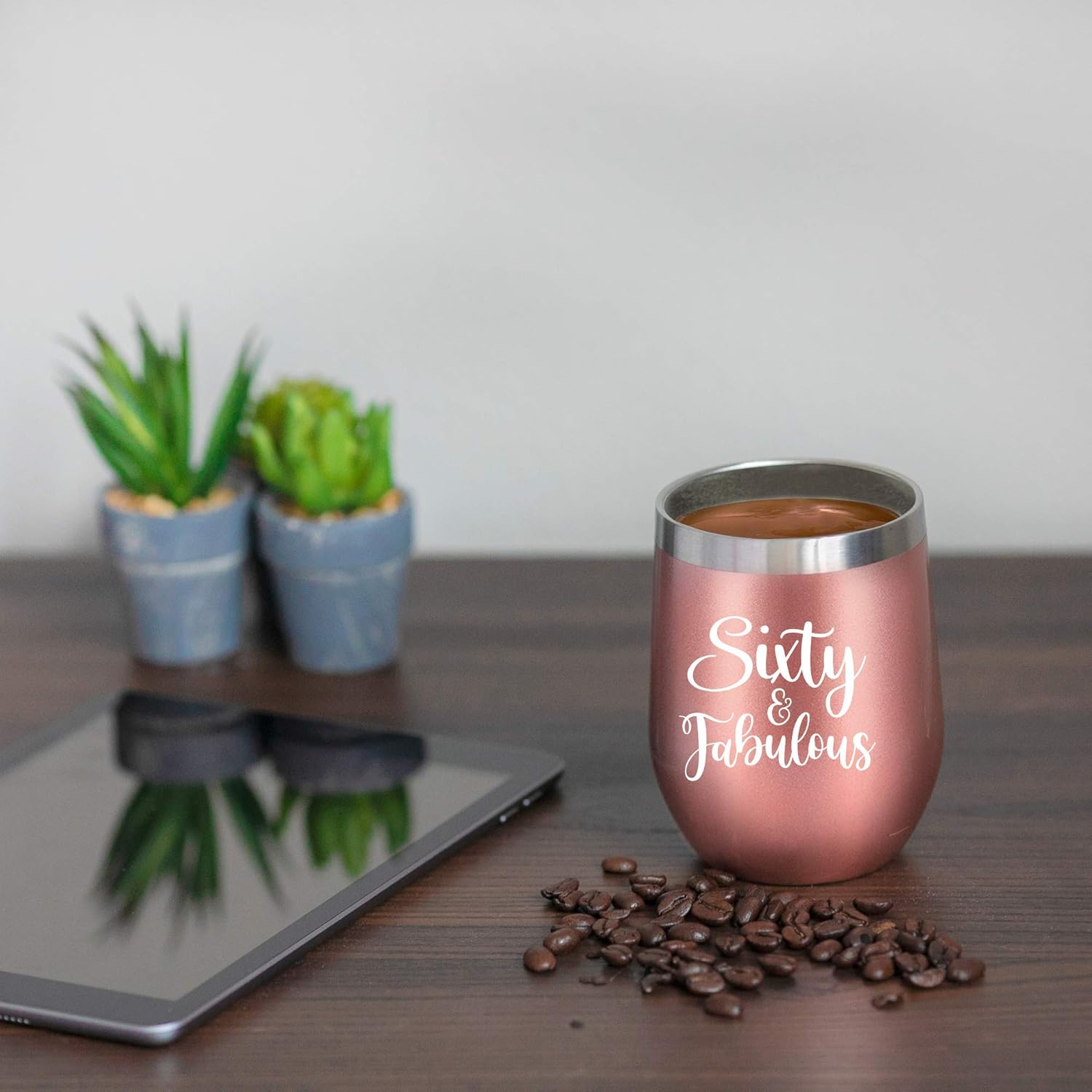 Sixty & Fabulous - 12 Oz Wine Tumbler