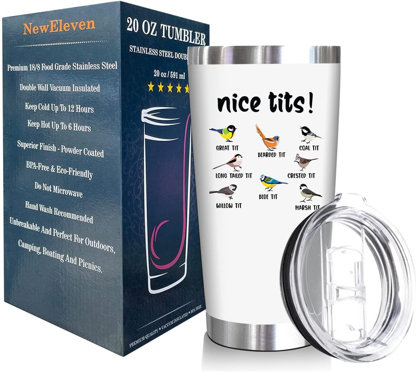 Nice Tits - 20 Oz Tumbler