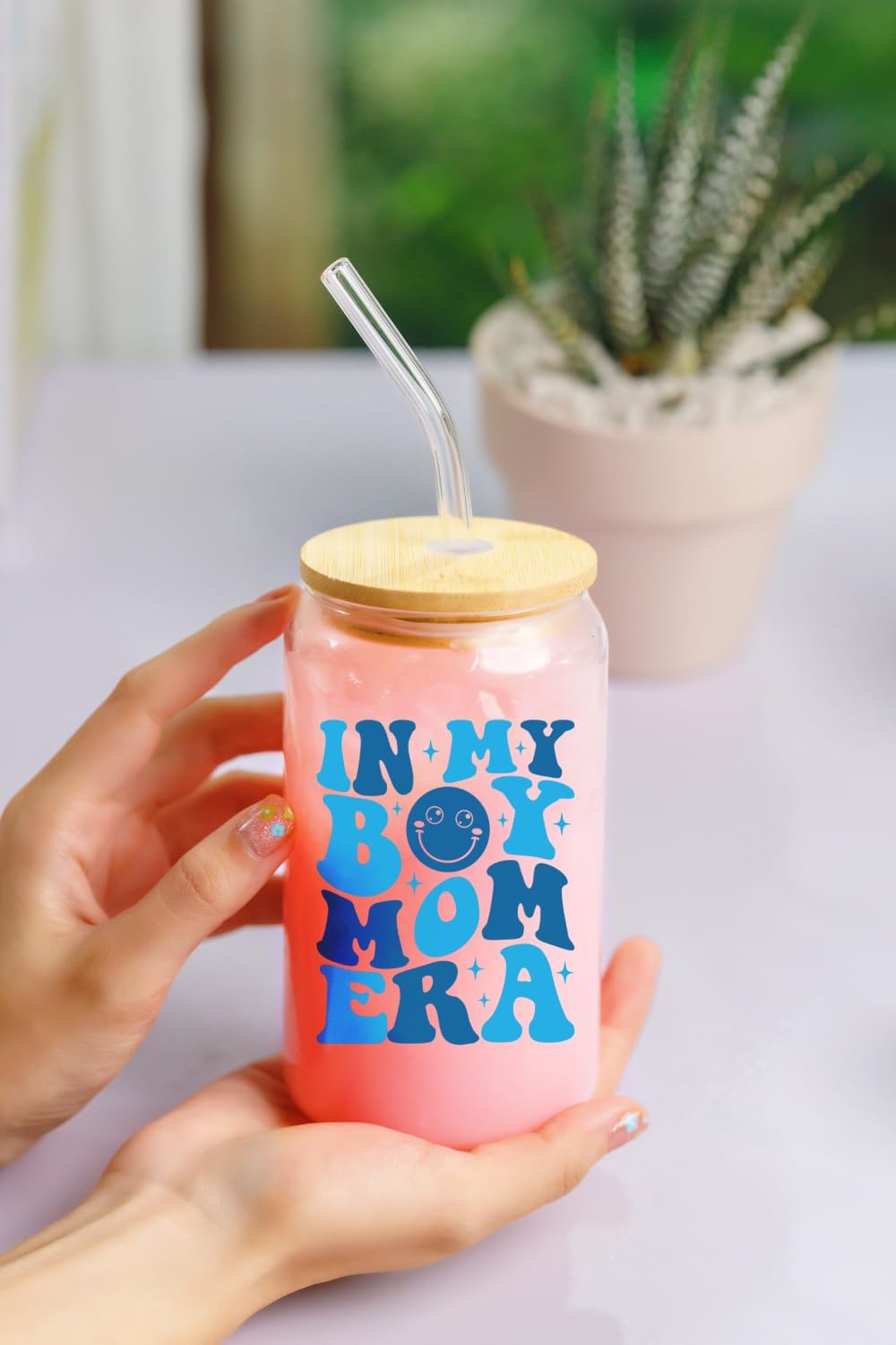 In My Boy Mom Era - 16 Oz Coffee Glass