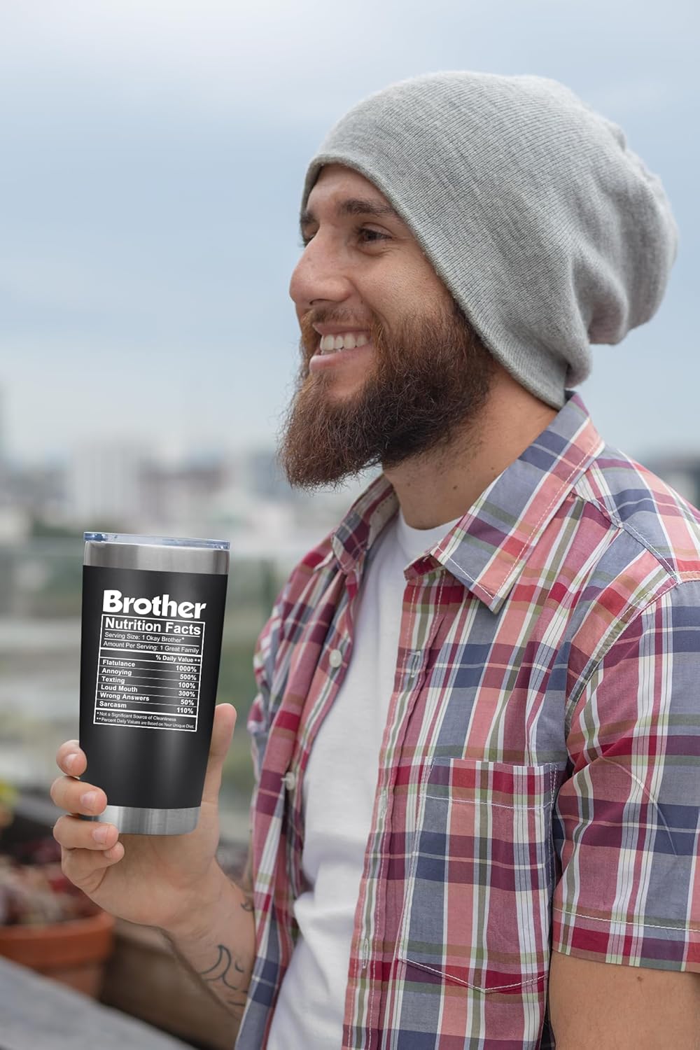 Being My Brother - Brother Nutrition Facts - 20 Oz Tumbler