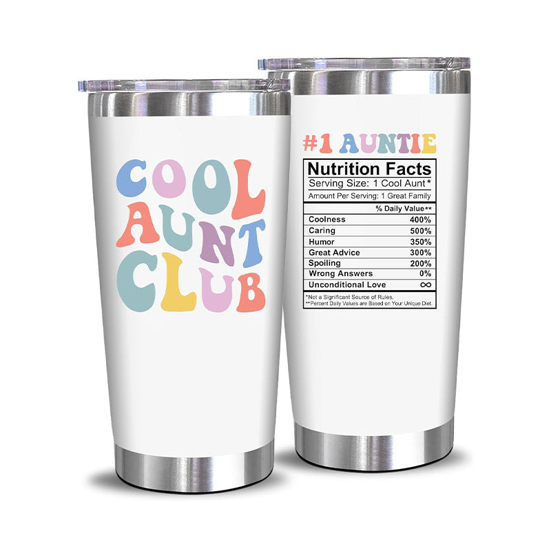 Cool Aunt Club + Auntie Nutrition - 20 Oz Tumbler