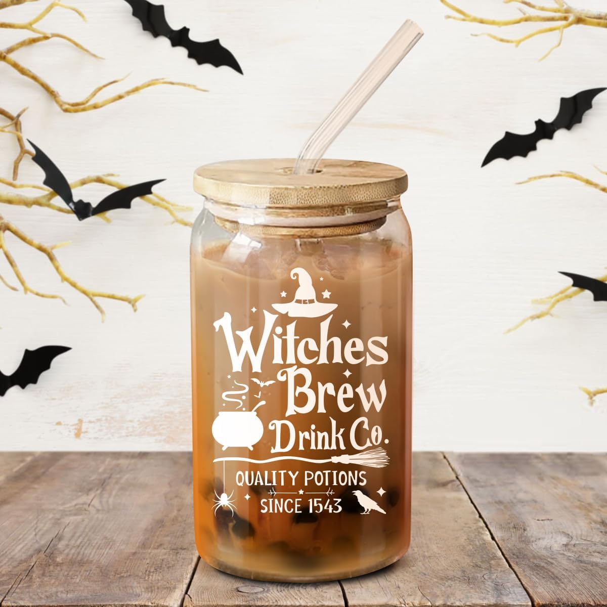 Witches Brew Drink Co - 16 Oz Coffee Glass