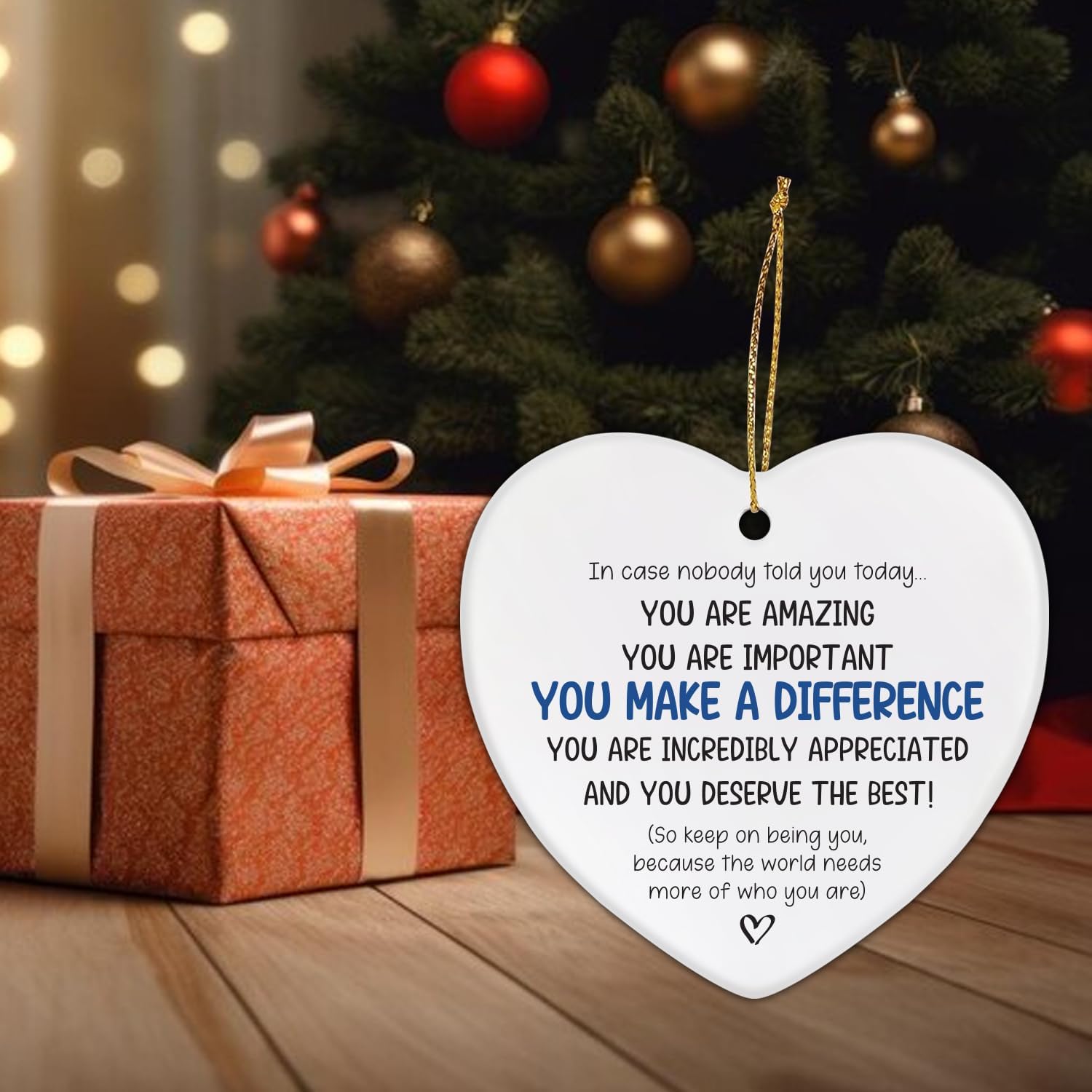 You Make A Difference - Ceramic Ornament