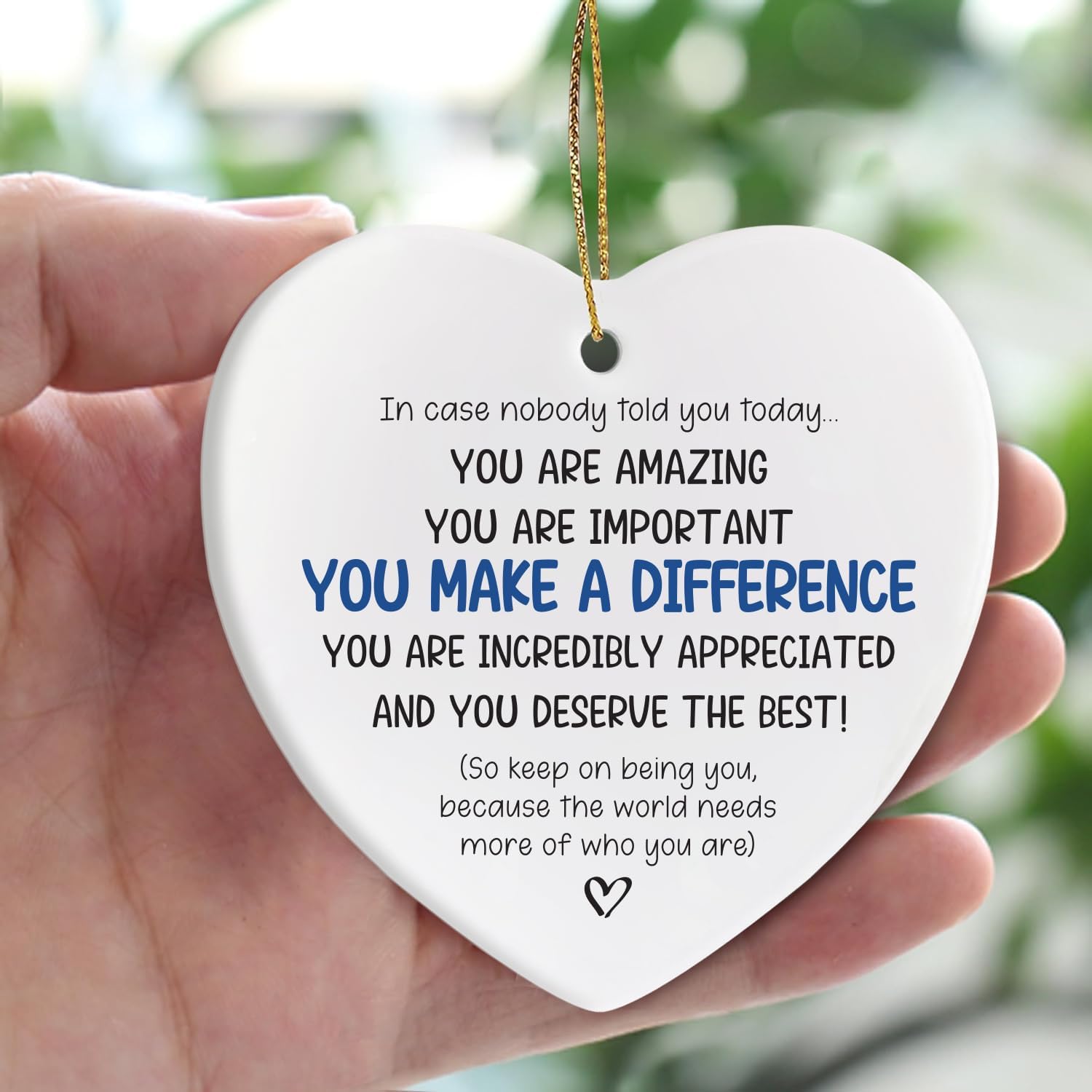 You Make A Difference - Ceramic Ornament
