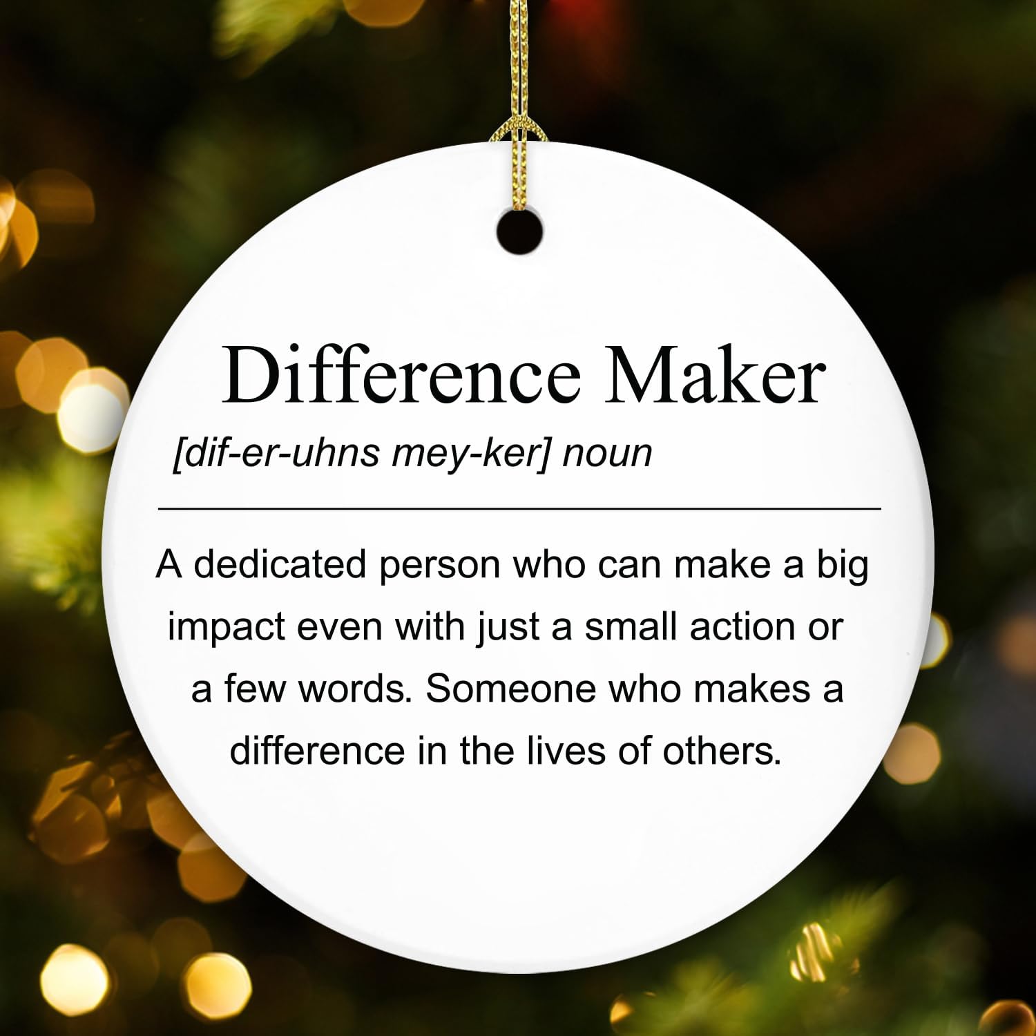 Difference Maker - Ceramic Ornament