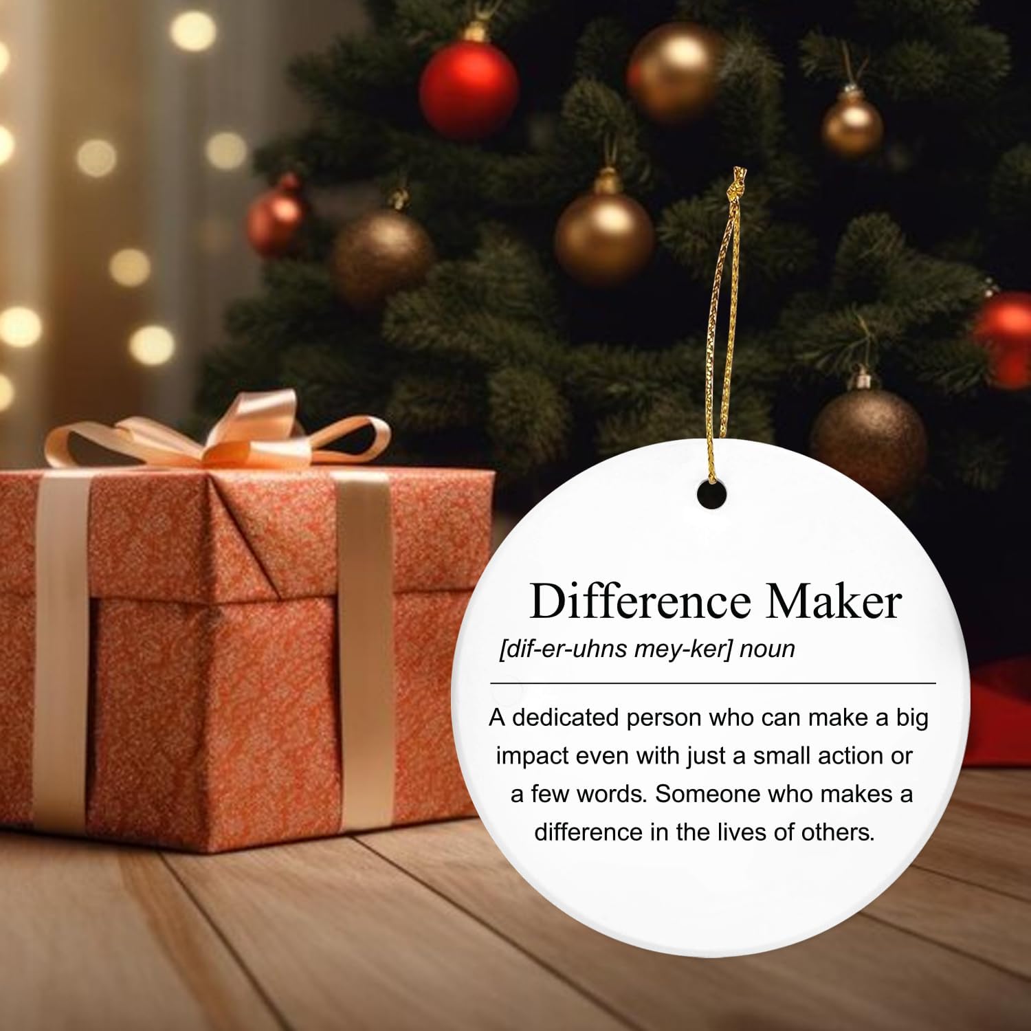 Difference Maker - Ceramic Ornament