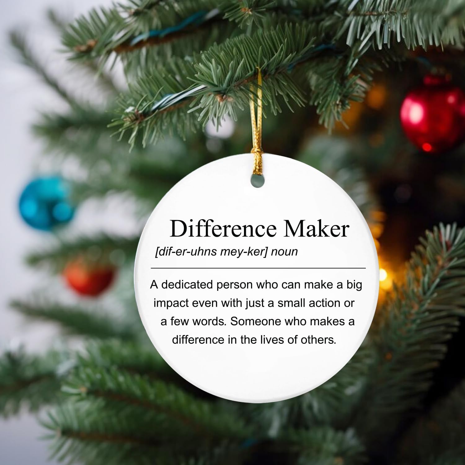 Difference Maker - Ceramic Ornament