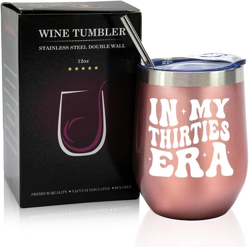 In My Thirties Era - 12 Oz Wine Tumbler