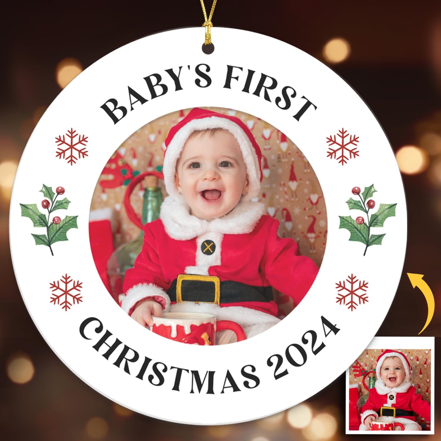 Baby's First Christmas 2024 - Acrylic Ornament