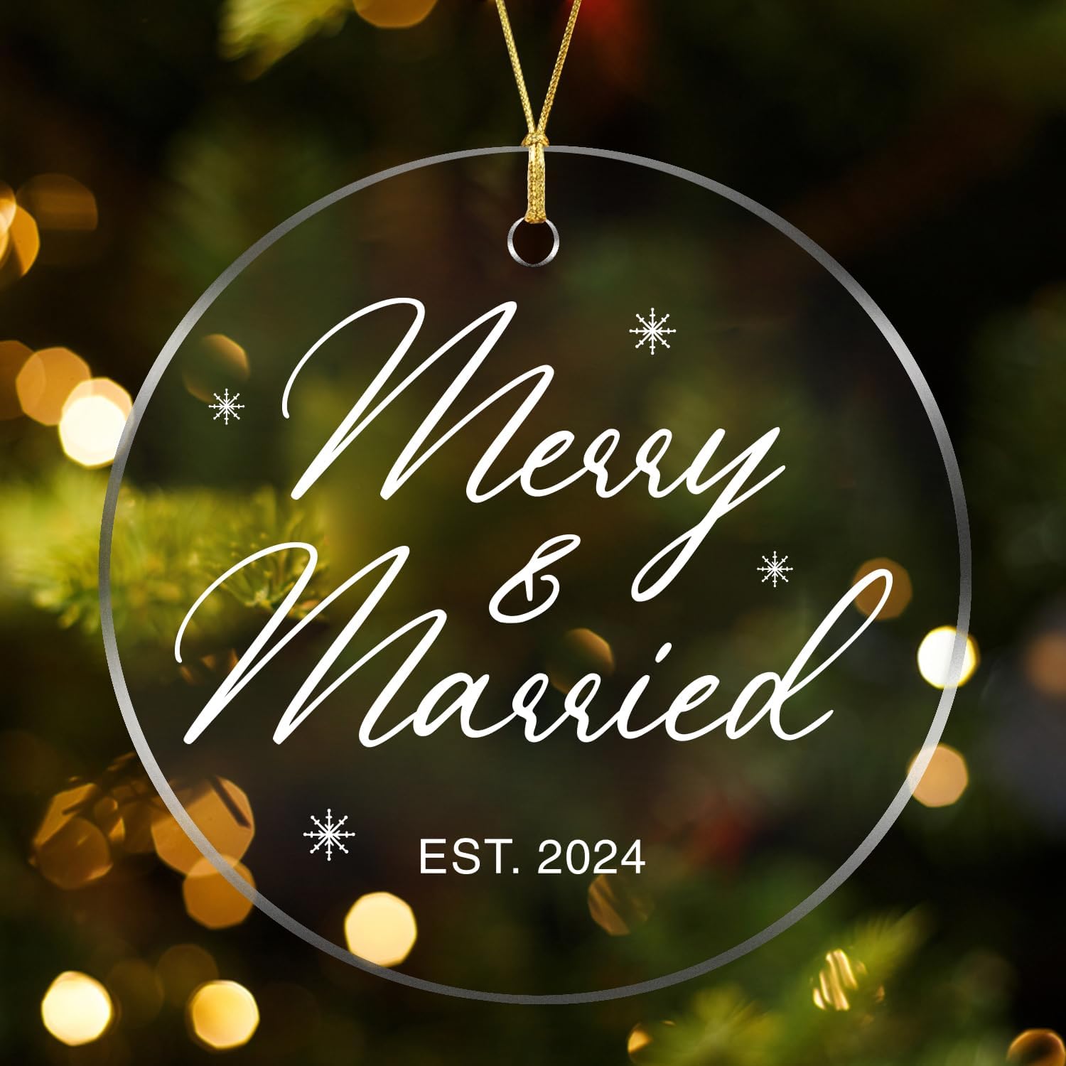 Merry & Married - Acrylic Ornament