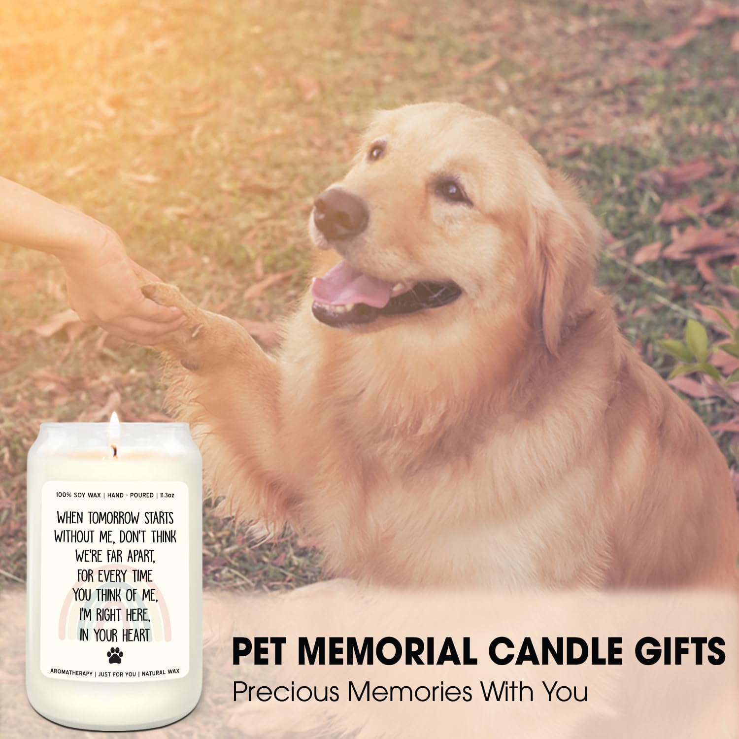 Pet Memorial Gifts for Dogs - Memorial Candle