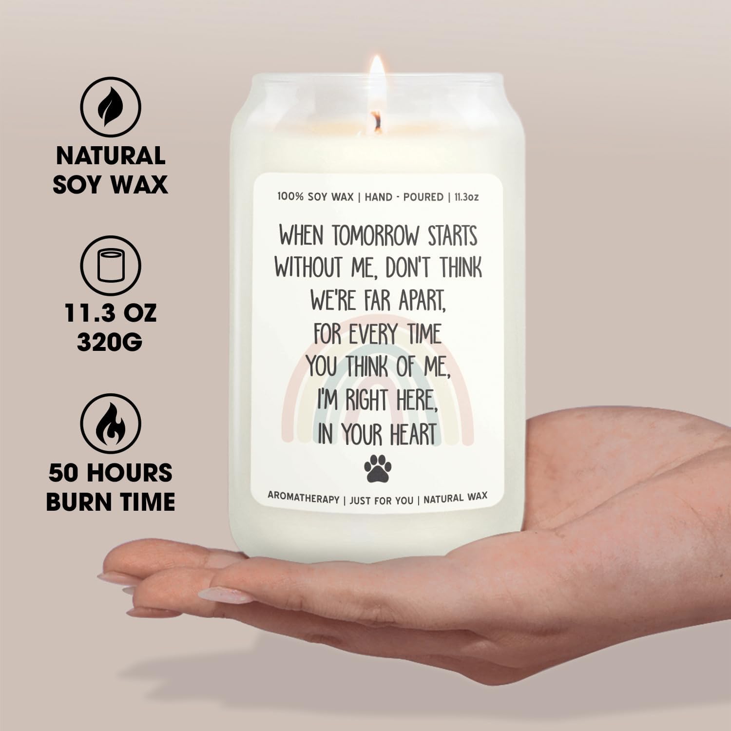 Pet Memorial Gifts for Dogs - Memorial Candle