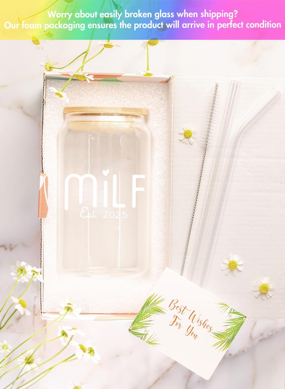 Milf Est 2025 - 16 Oz Coffee Glass