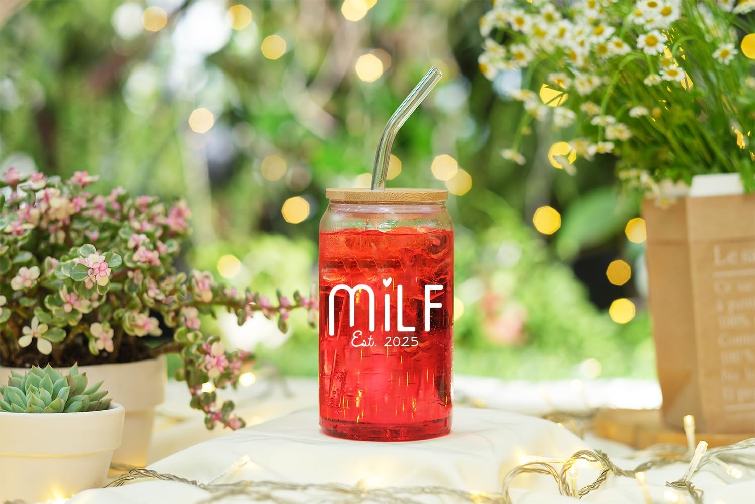 Milf Est 2025 - 16 Oz Coffee Glass