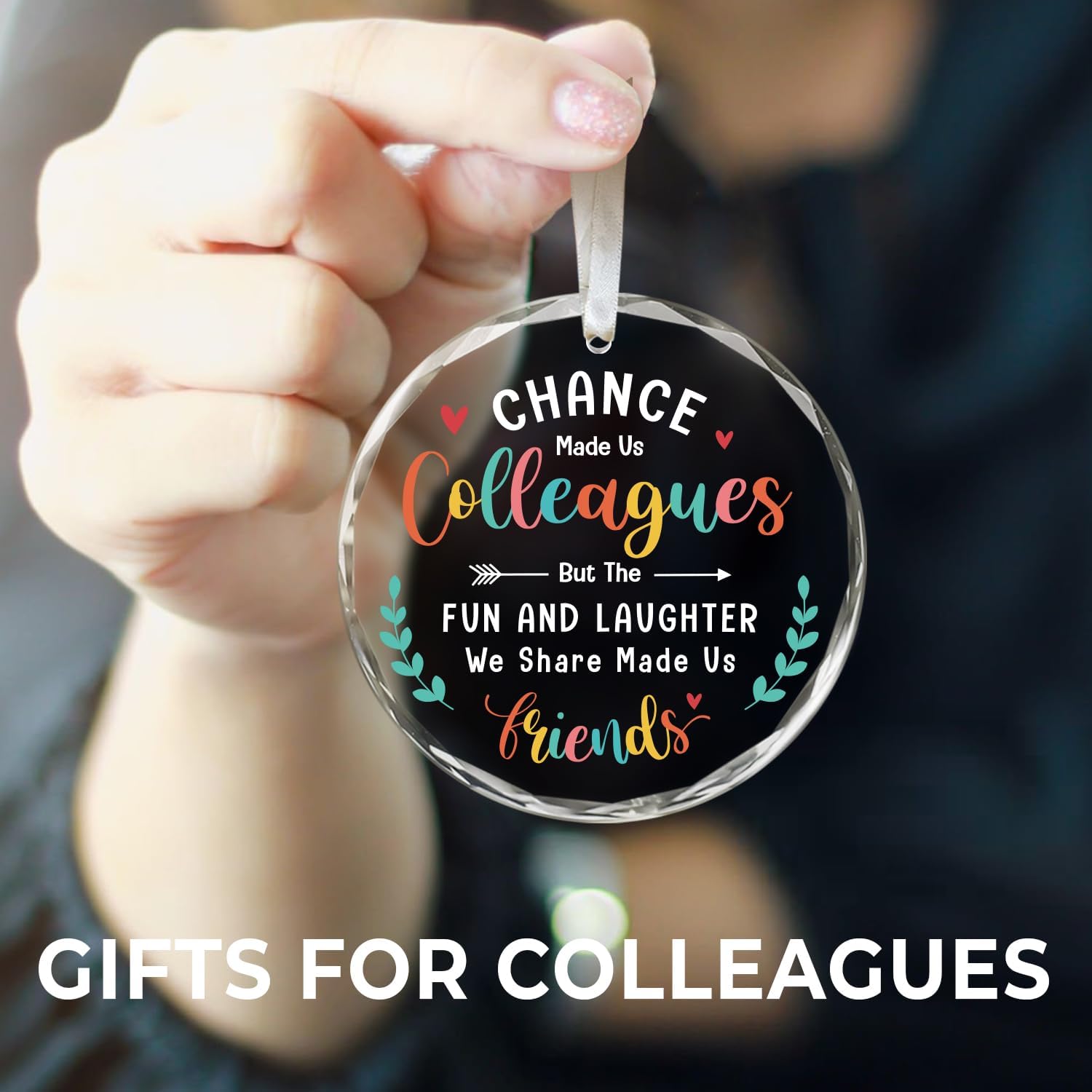 Chance Made Us Colleagues - Glass Ornament