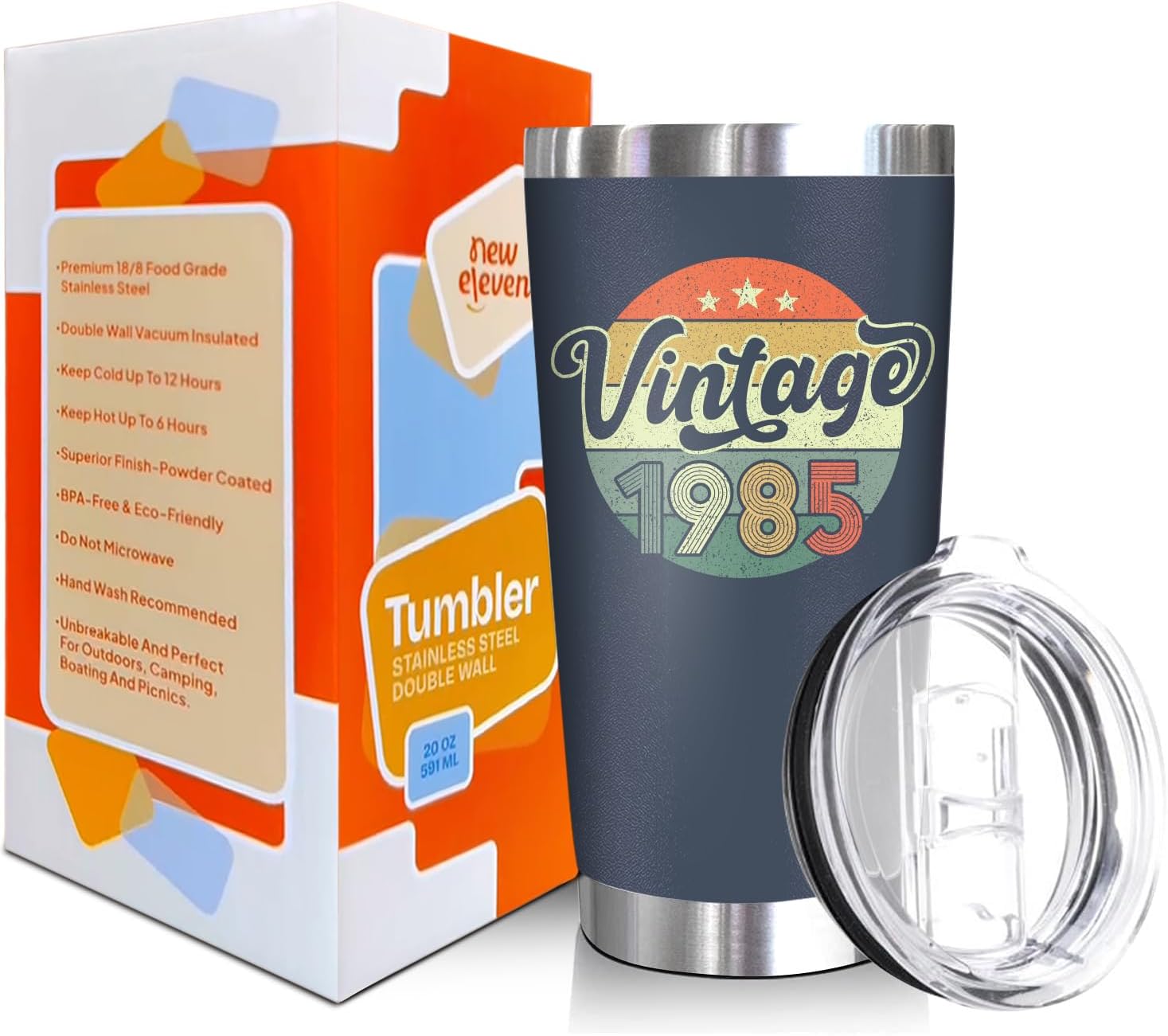 Vintage 1985 + Weird Being The Same Age As Old People - 20 Oz Tumbler