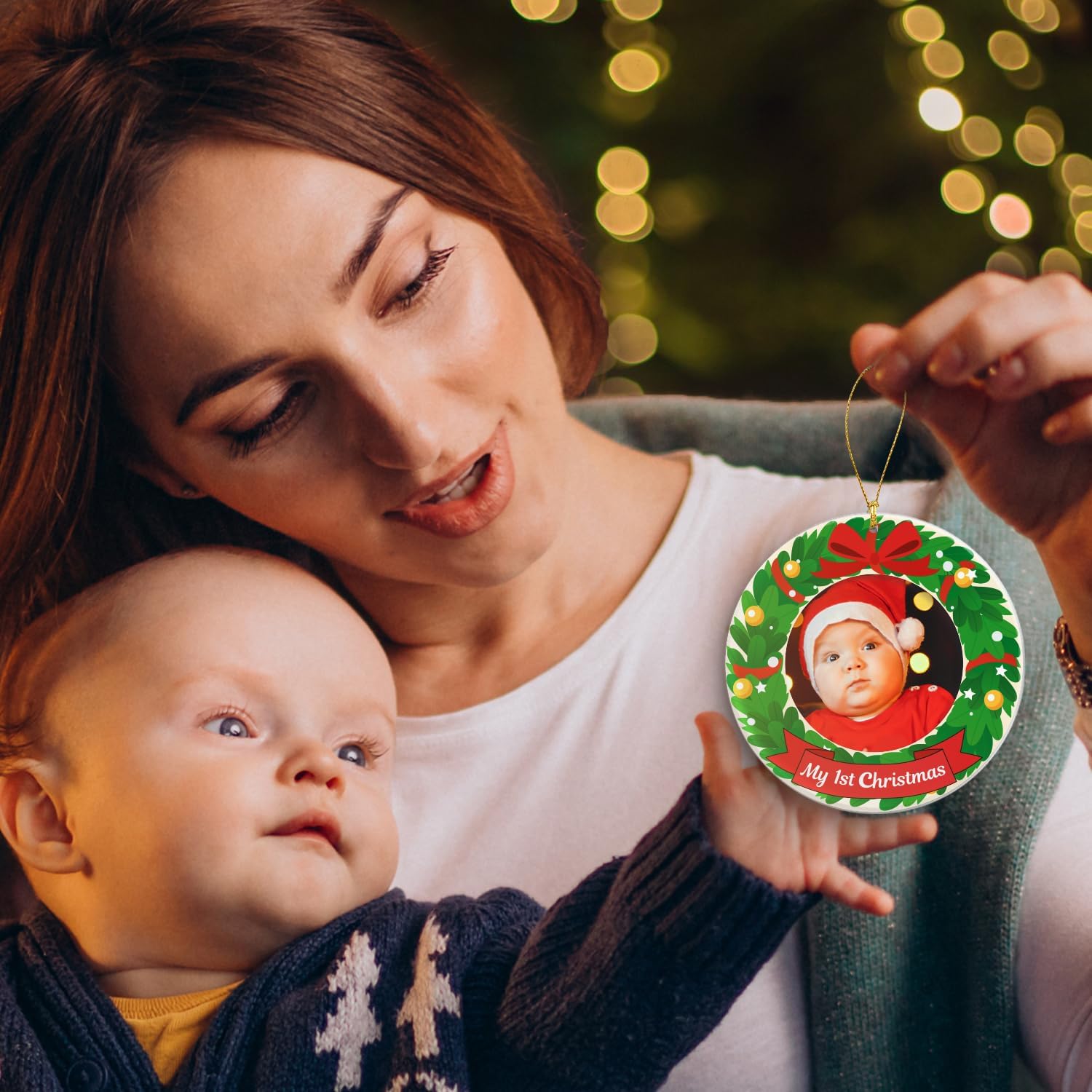 My First Christmas - Picture Frame Acrylic Ornament