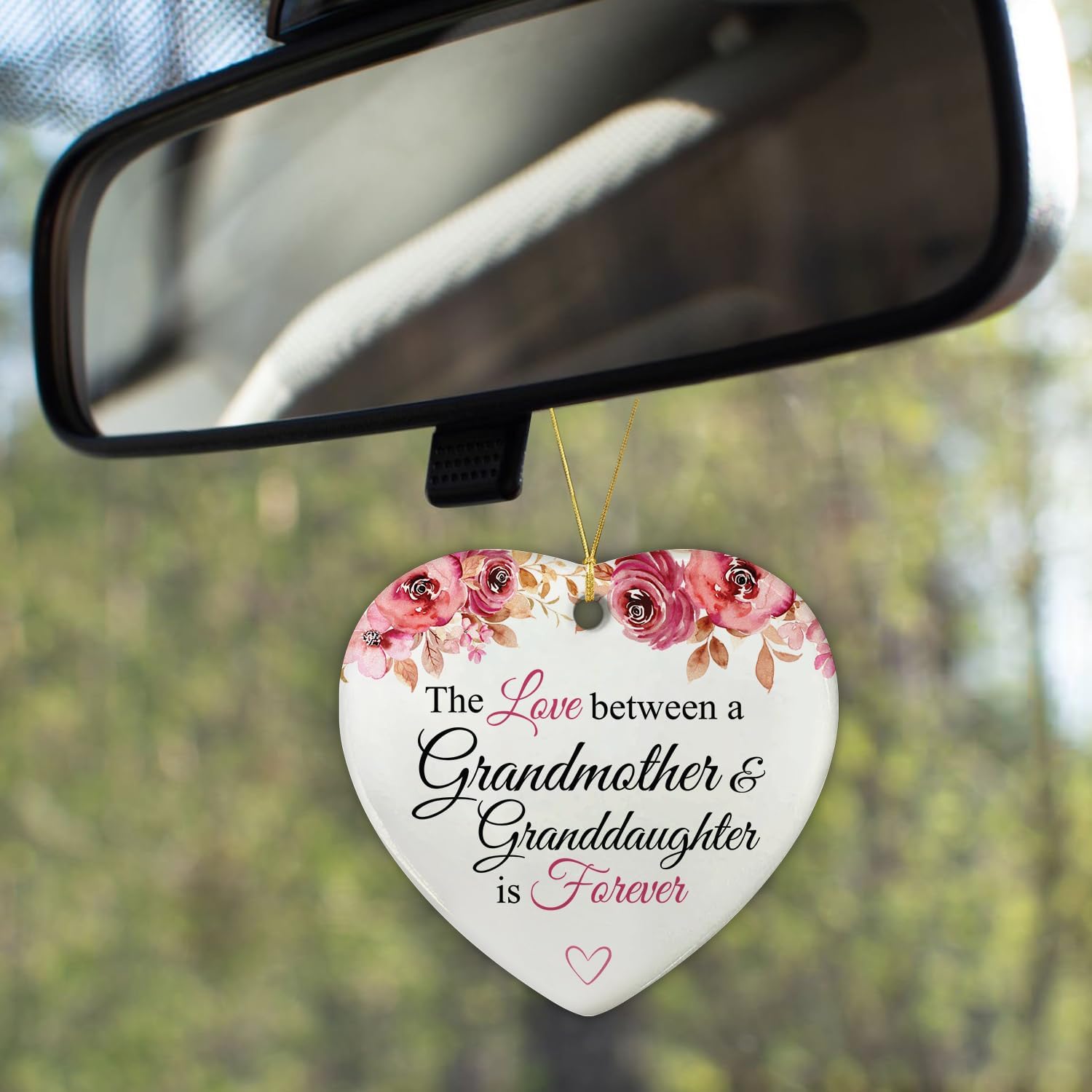 The Love Between A Grandmother & Granddaughter Is Forever - Ceramic Ornament