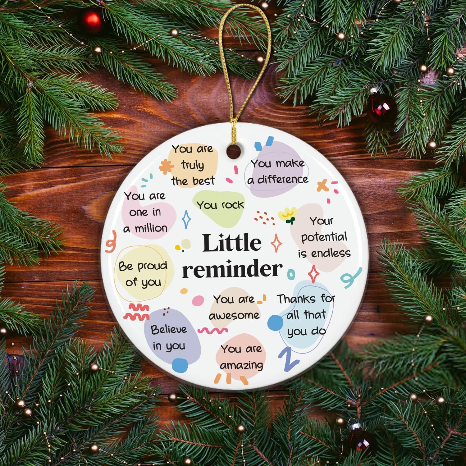 Little Reminder - Ceramic Christmas Ornament