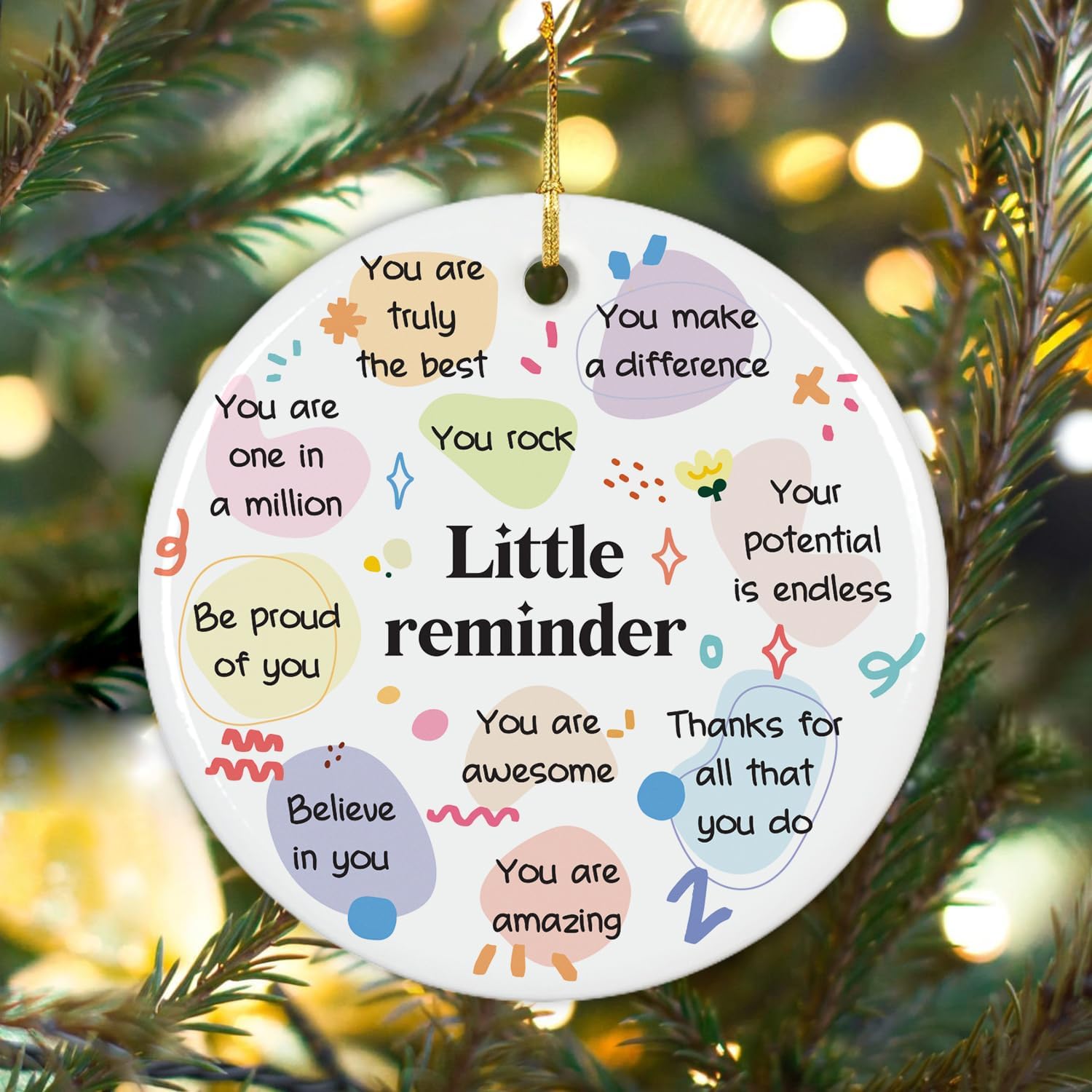 Little Reminder - Ceramic Christmas Ornament