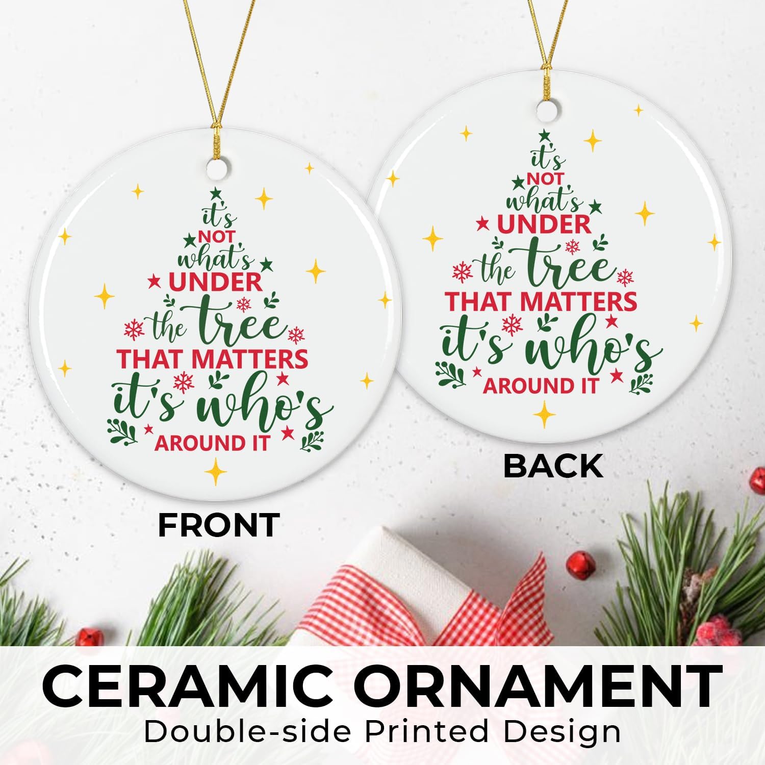 Tree Christmas Decor - Ceramic Ornament