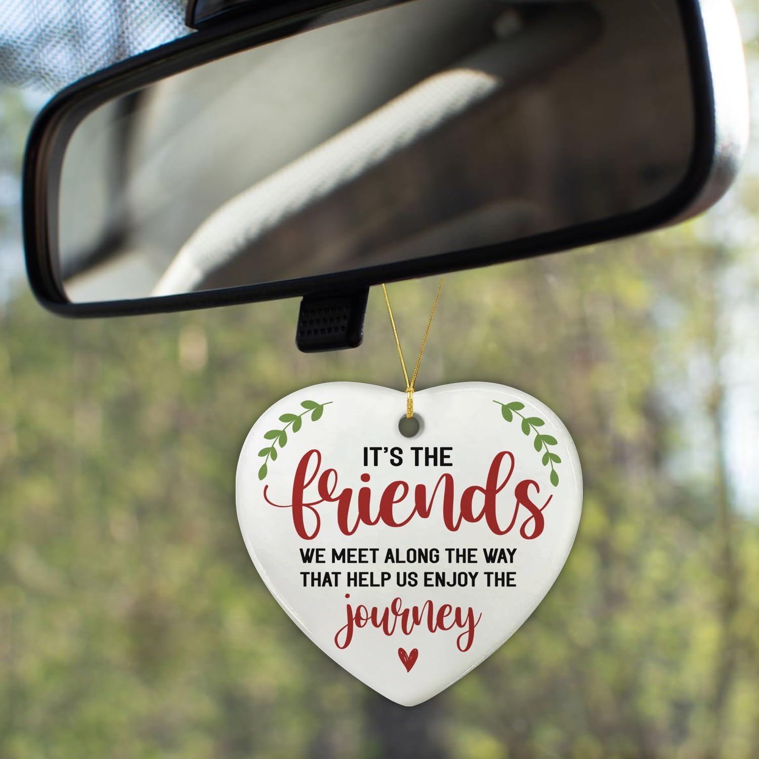 It's The Friends We Meet Along The Way That Help Us Enjoy The Journey - Ceramic Christmas Ornament