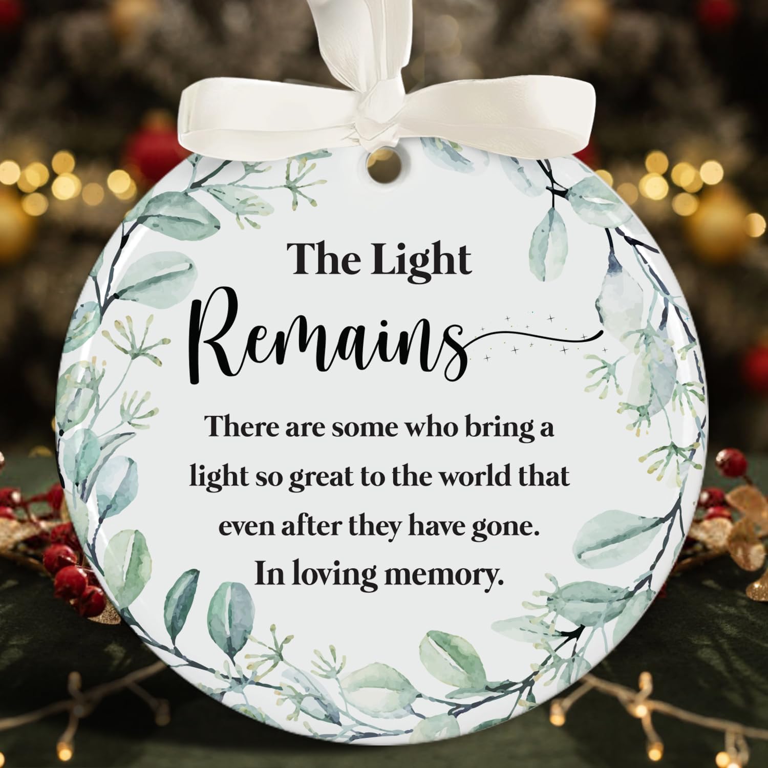 The Light Remains - Ceramic Memorial Ornaments