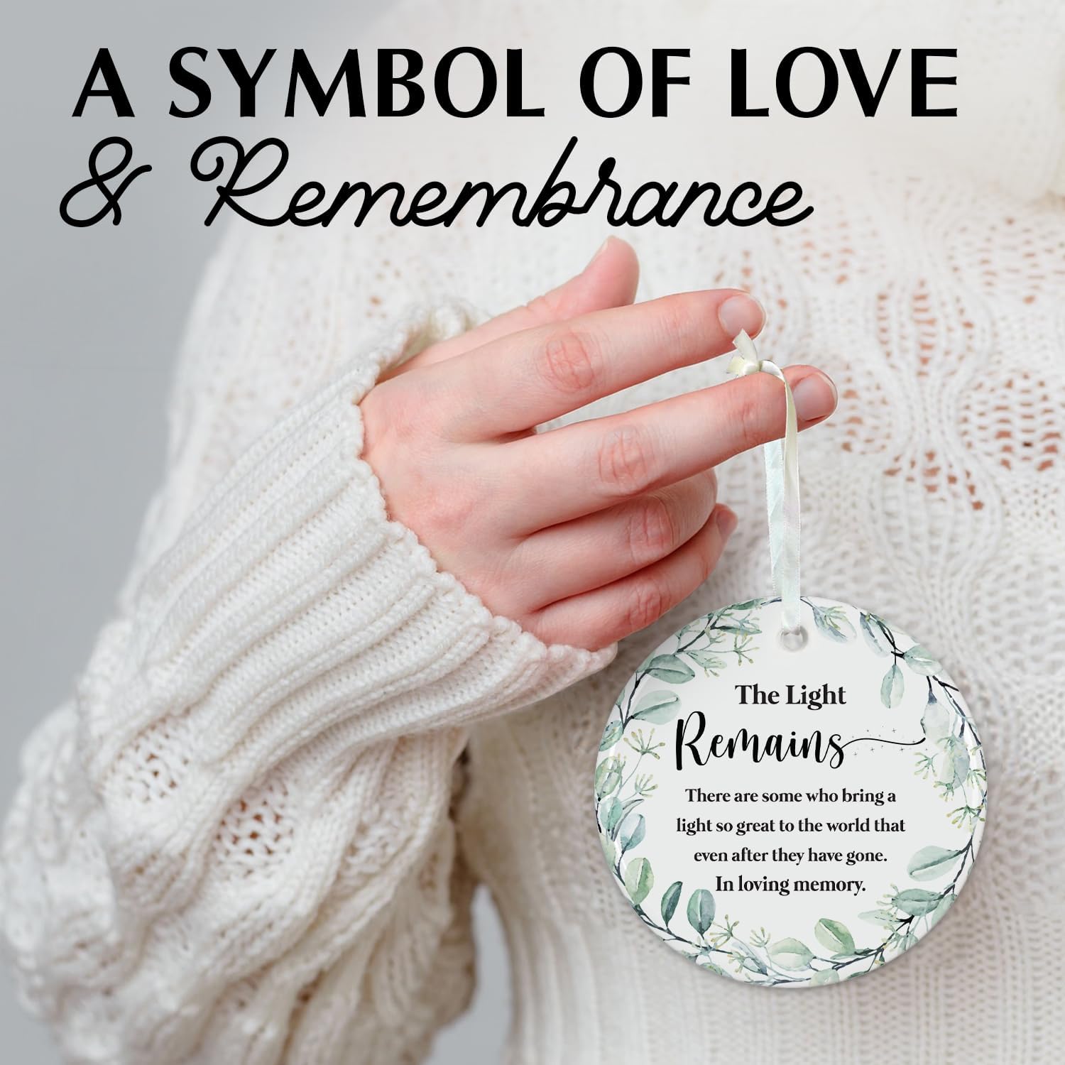 The Light Remains - Ceramic Memorial Ornaments