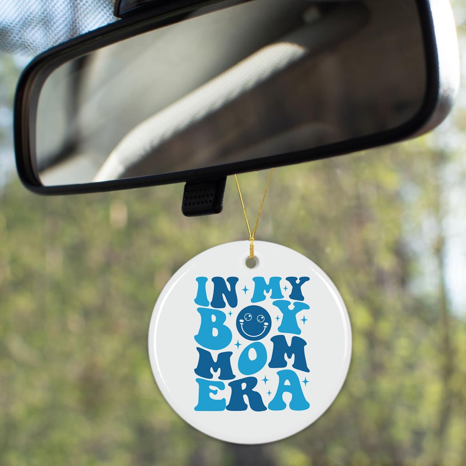 In My Boy Mom Era - Ceramic Christmas Ornament