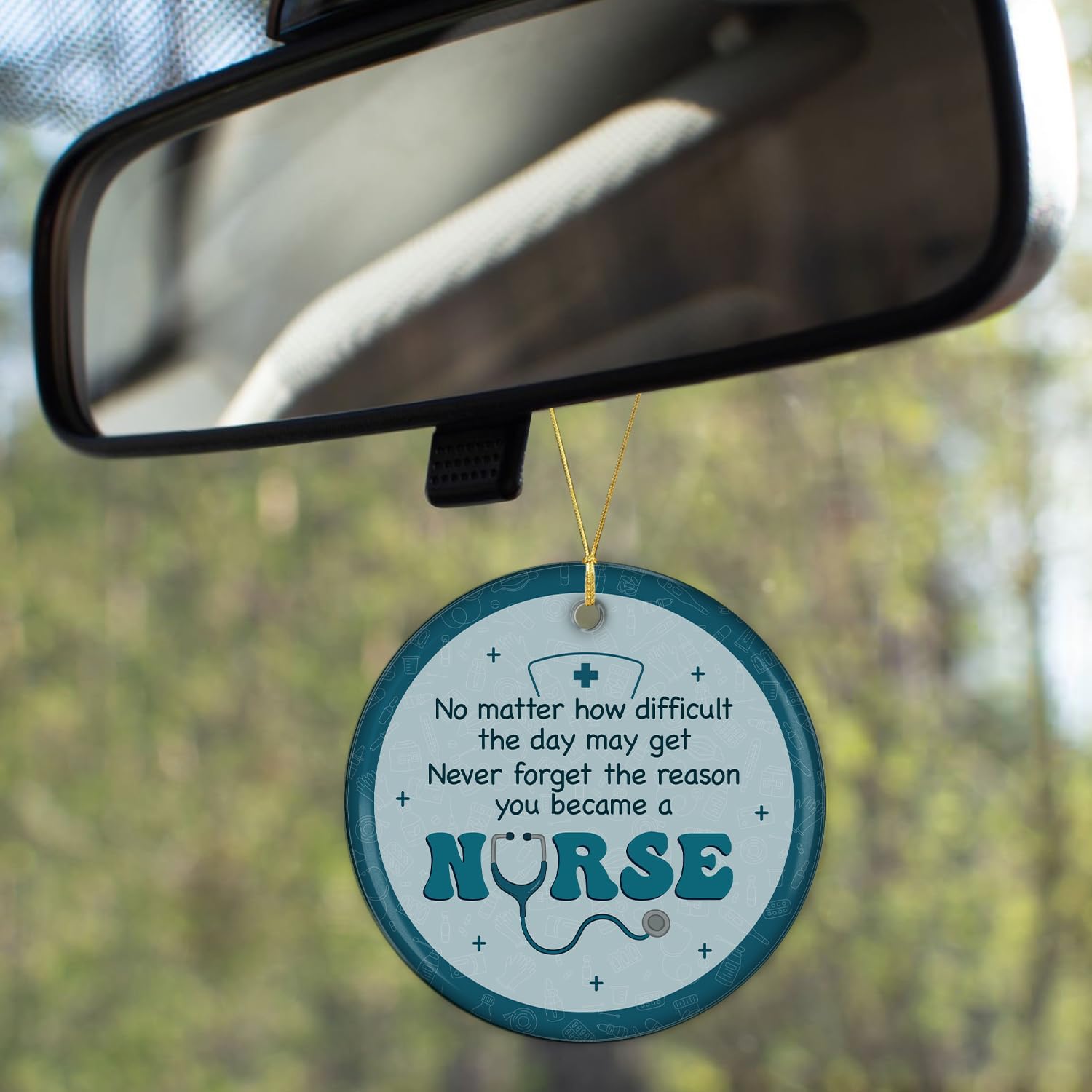 Never Forget The Reason You Became A Nurse - Nurse Ceramic Ornament