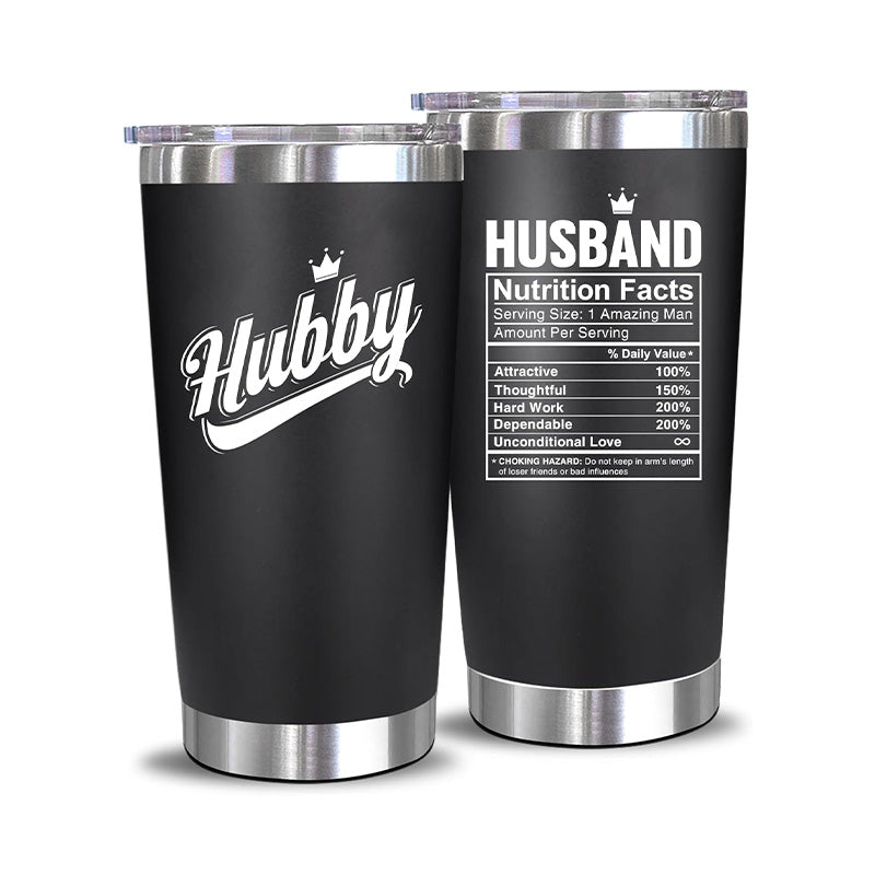 Hubby + Husband Nutrition Facts - 20 Oz Tumbler