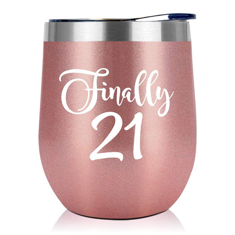 Finally 21 - 12 Oz Wine Tumbler