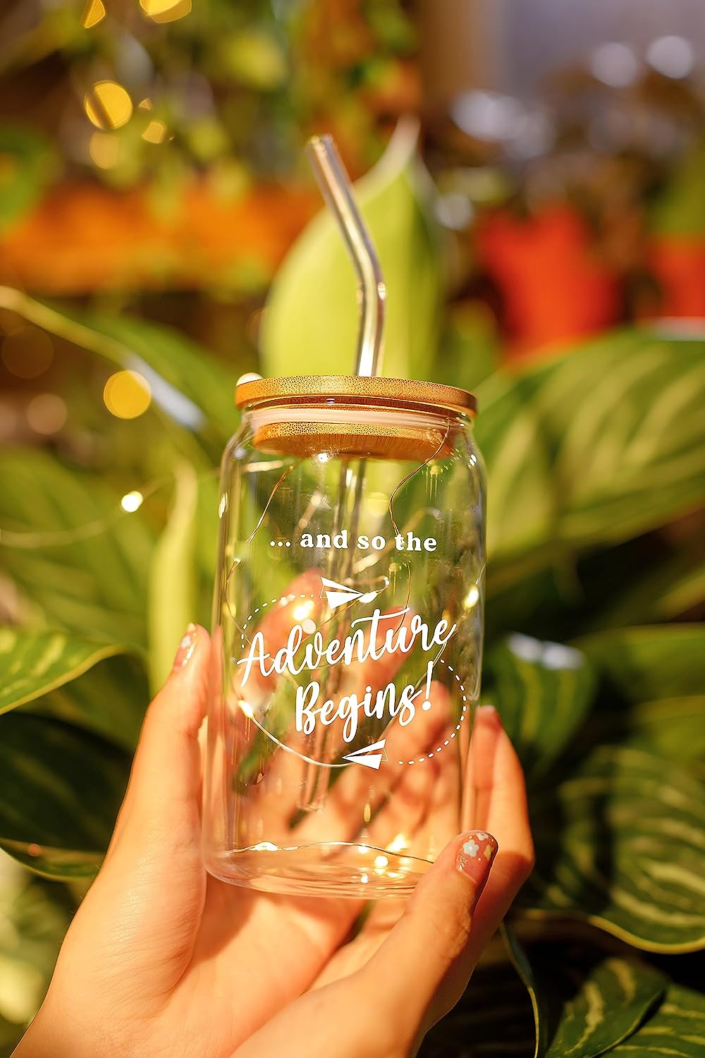 … And So The Adventure Begins - 16 Oz Coffee Glass