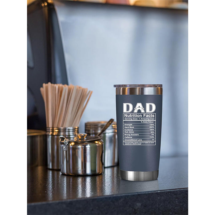 Awesome Like My Daughter + Dad Nutrition - 20 Oz Tumbler