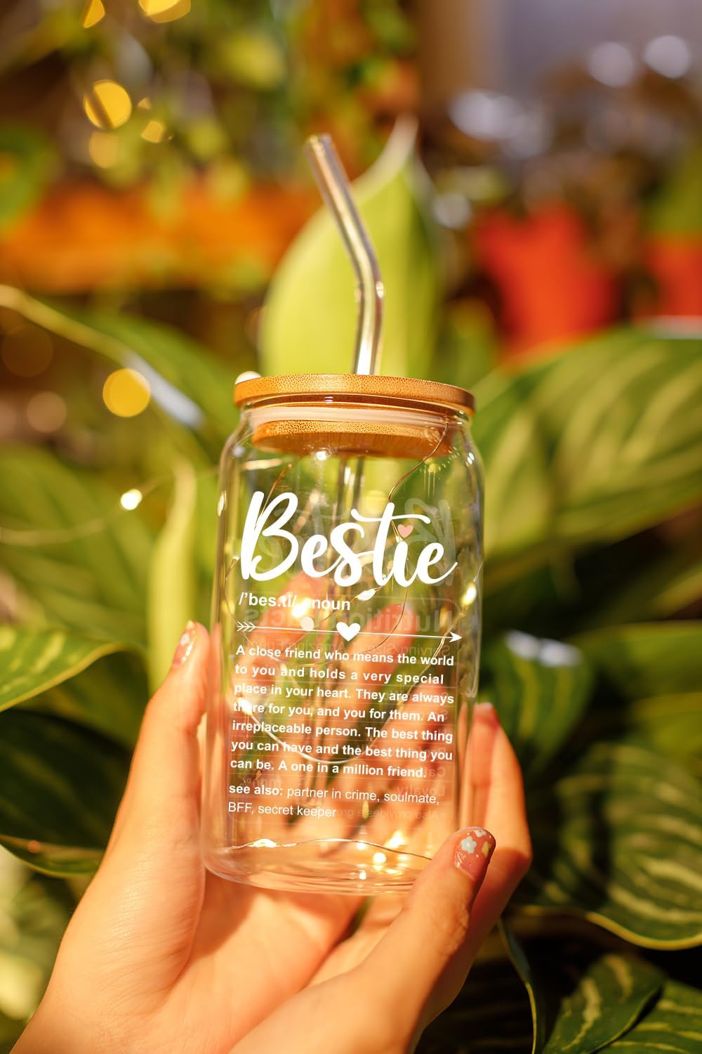 Bestie + Bestie Nutri - 16 Oz Coffee Glass