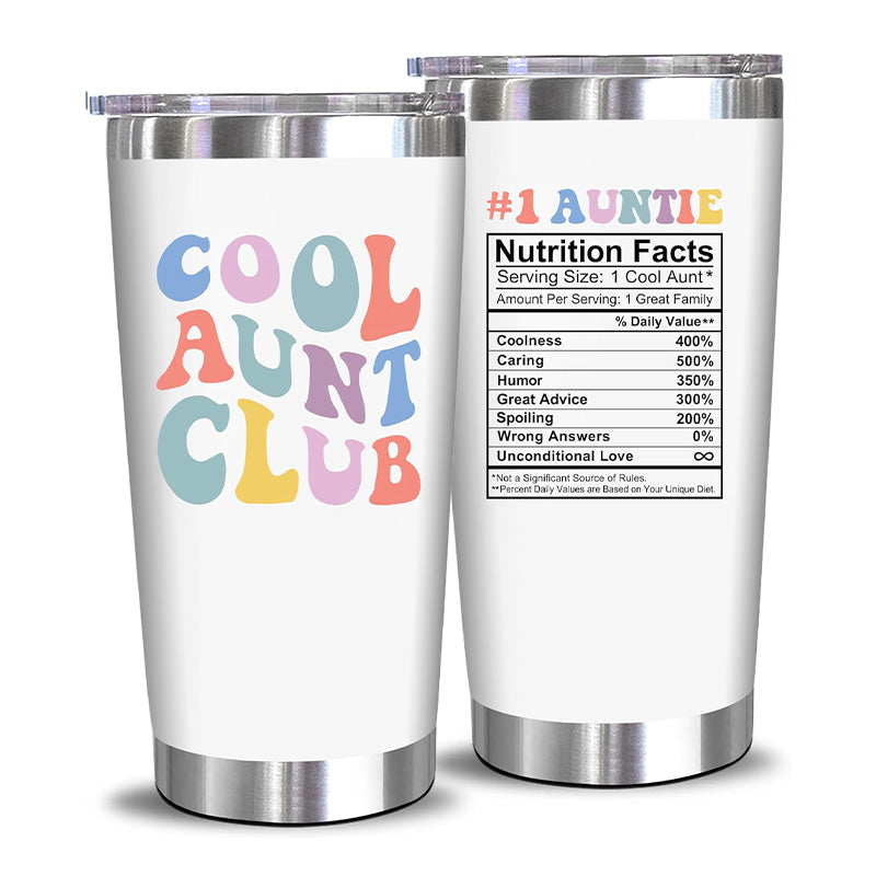 Cool Aunt Club + Auntie Nutrition - 20 Oz Tumbler