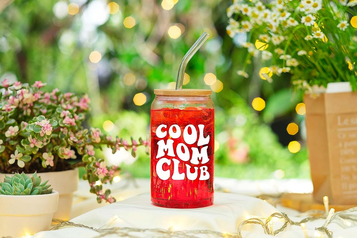 Cool Mom Club - 16oz Coffee Glass