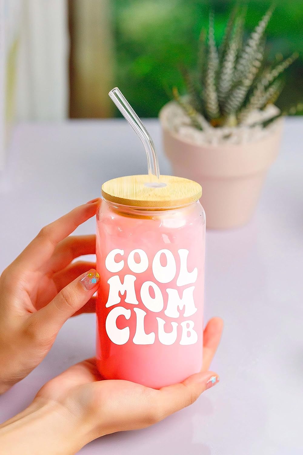 Cool Mom Club - 16oz Coffee Glass