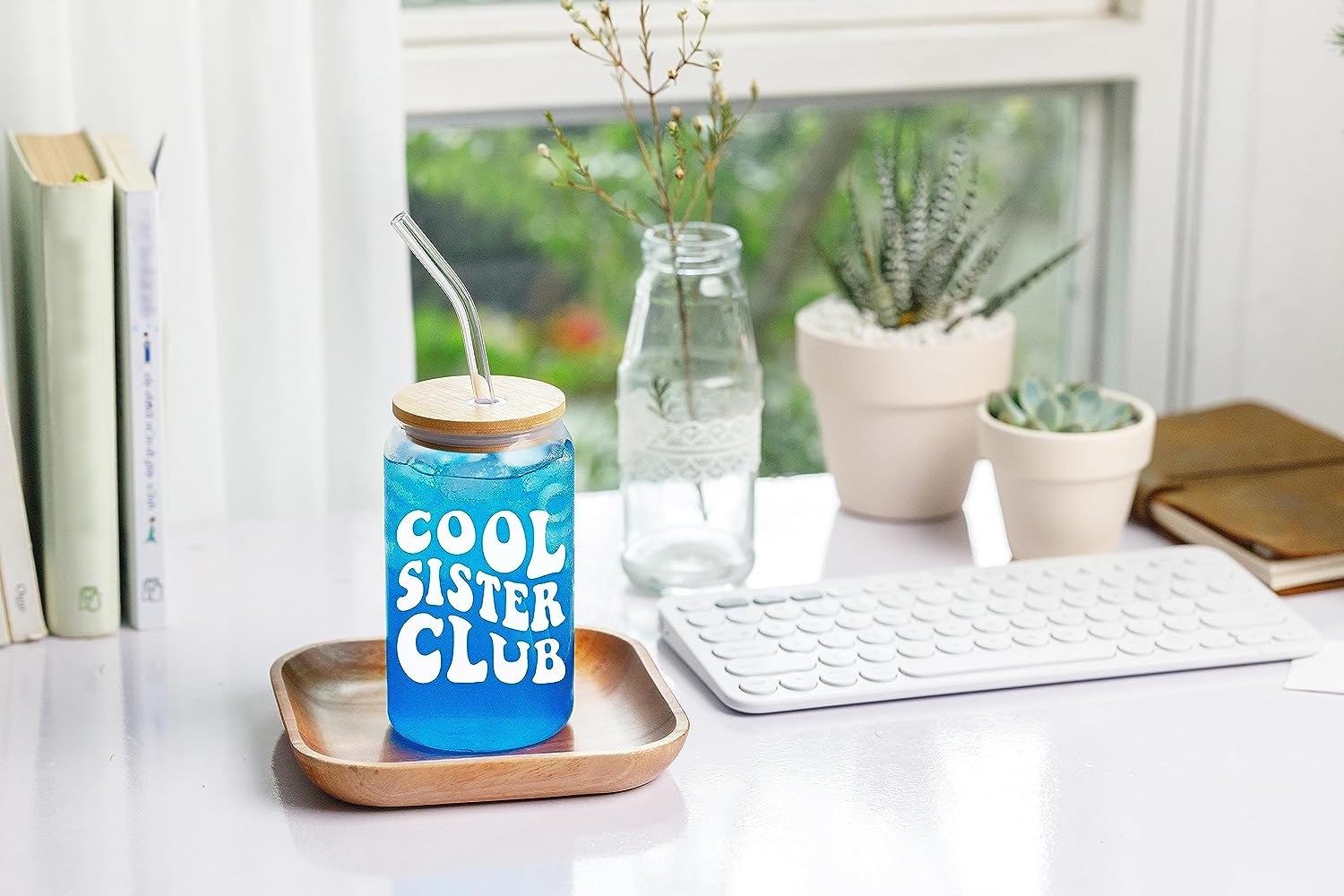 Cool Sister Club - 16 Oz Coffee Glass