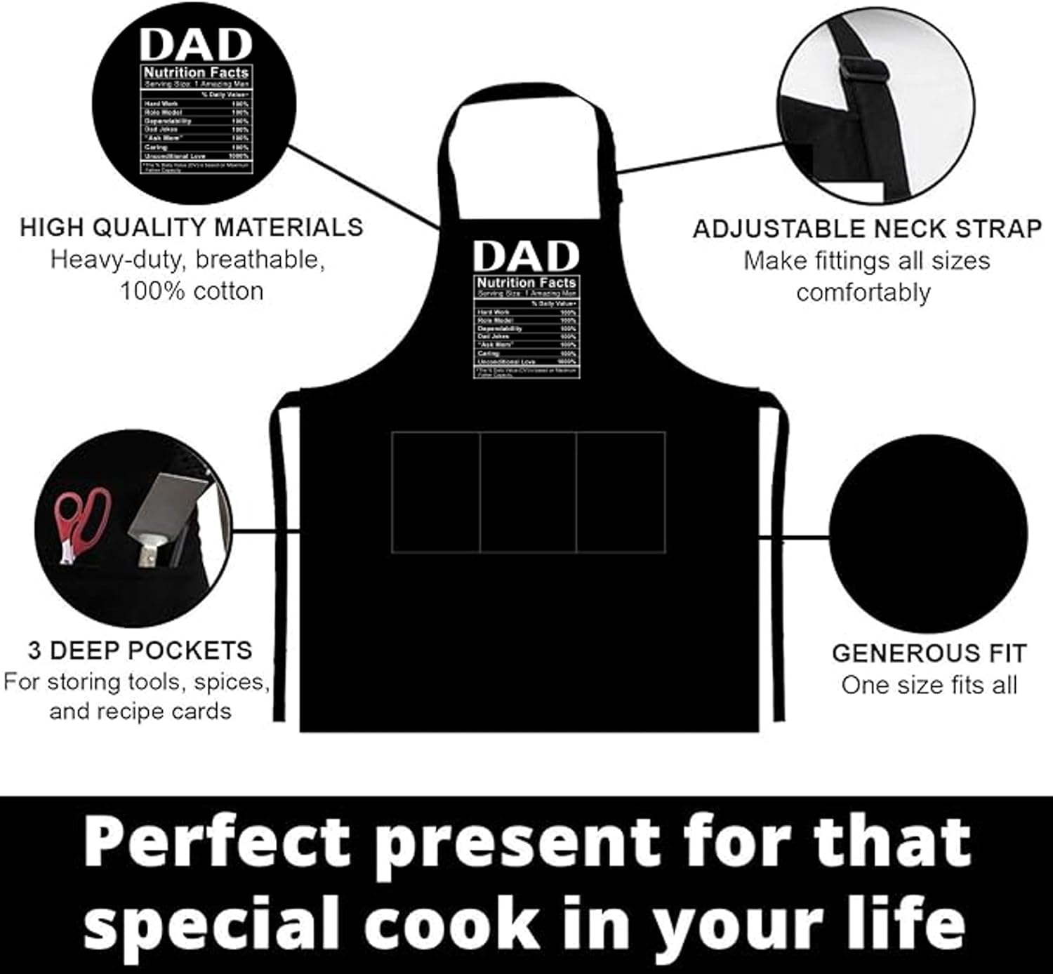 Dad Nutrition Facts - Apron