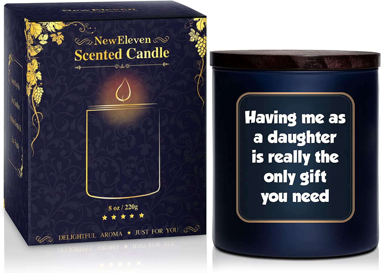 Having Me As A Daughter - Mother's Day Candle – Happy Tees