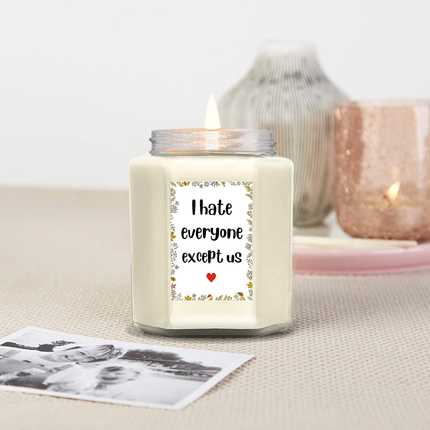 I Hate Everyone Except Us - Lavender Candle 8 Oz - 10 Oz