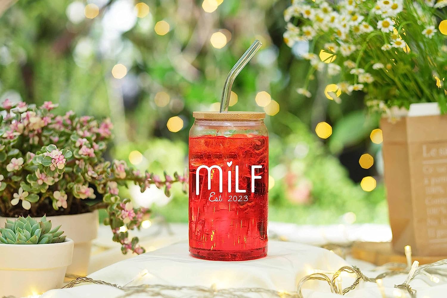 Milf Est 2023 - 16 Oz Coffee Glass