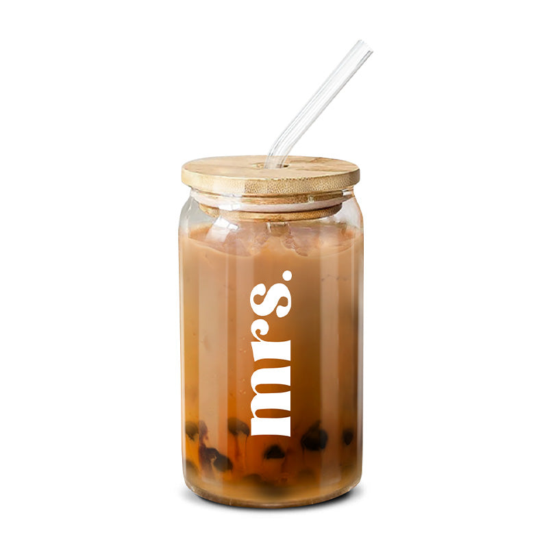 Mrs. - 16 Oz Coffee Glass