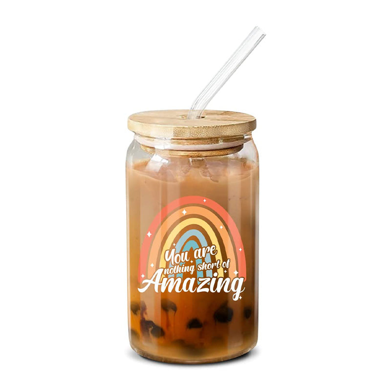 You Are Nothing Short Of Amazing - 16 Oz Coffee Glass
