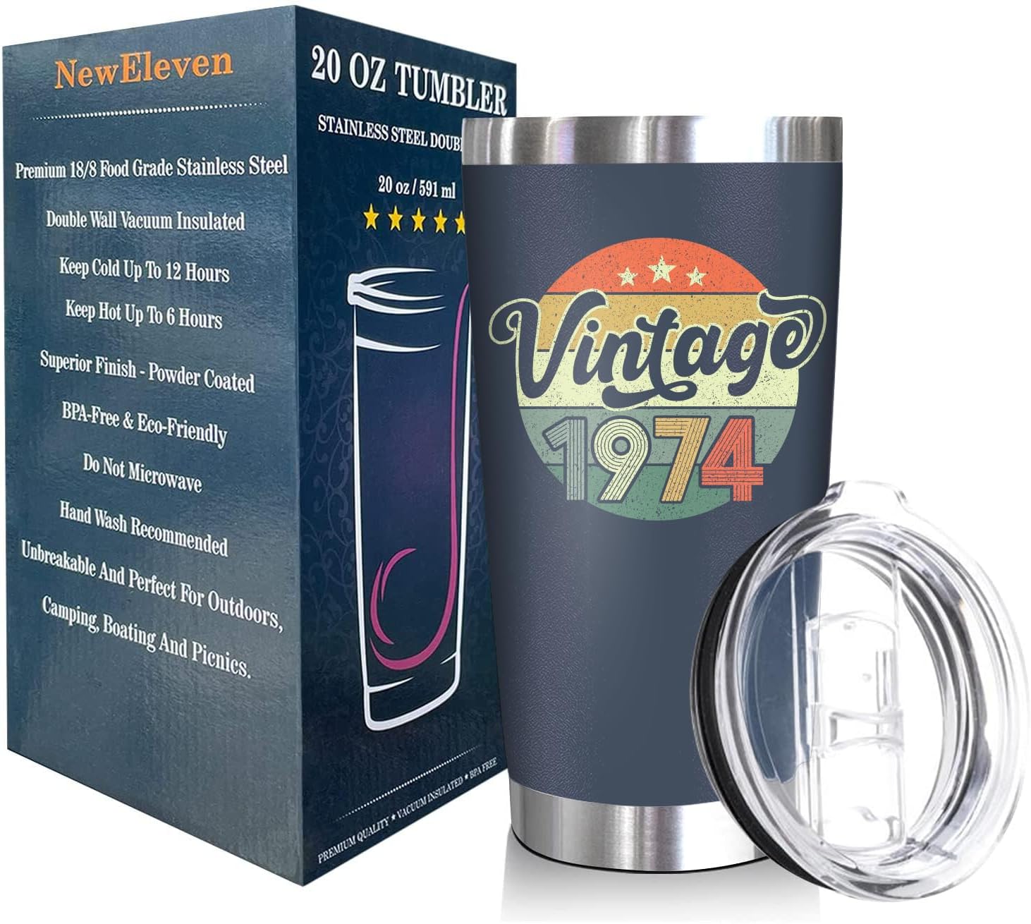 Vintage 1974 + Weird Being - 20 Oz Tumbler