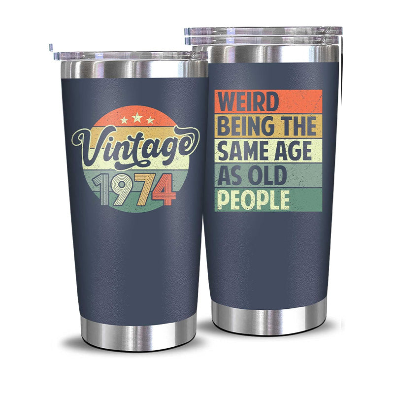 Vintage 1974 + Weird Being - 20 Oz Tumbler