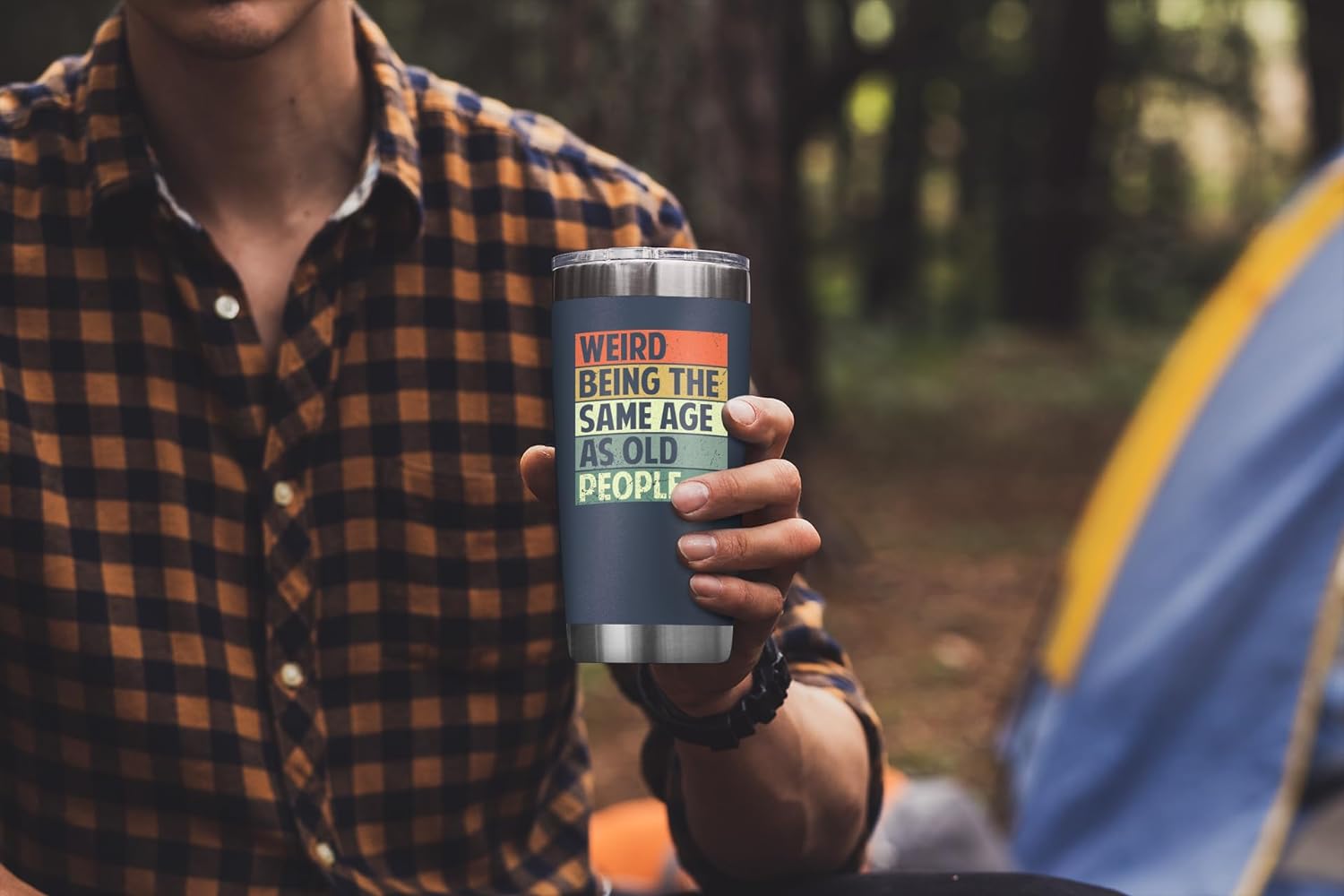 Weird Being The Same Age As Old People + Old Lives Matter - 20 Oz Tumbler